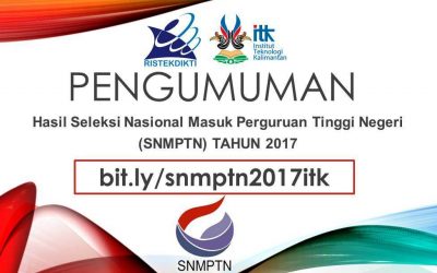 Pengumuman SNMPTN 2017 (Registrasi/Daftar Ulang)