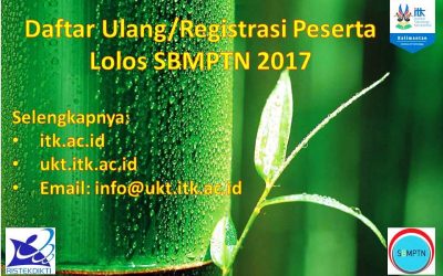 Registrasi/Daftar Ulang Peserta Lolos SBMPTN 2017