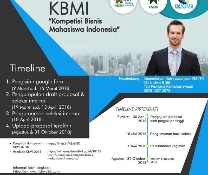 Kompetisi Bisnis Mahasiswa Indonesia (KBMI) 2018