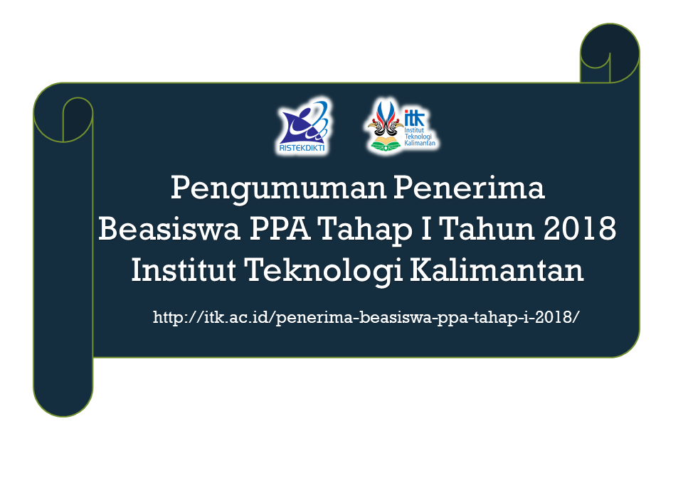 Pengumuman Penerima Beasiswa PPA Tahap I Tahun 2018