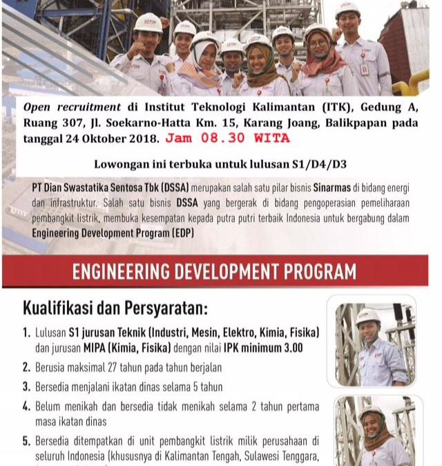 Open Recruitment PT SKS Listrik Kalimantan (Campus Hiring)