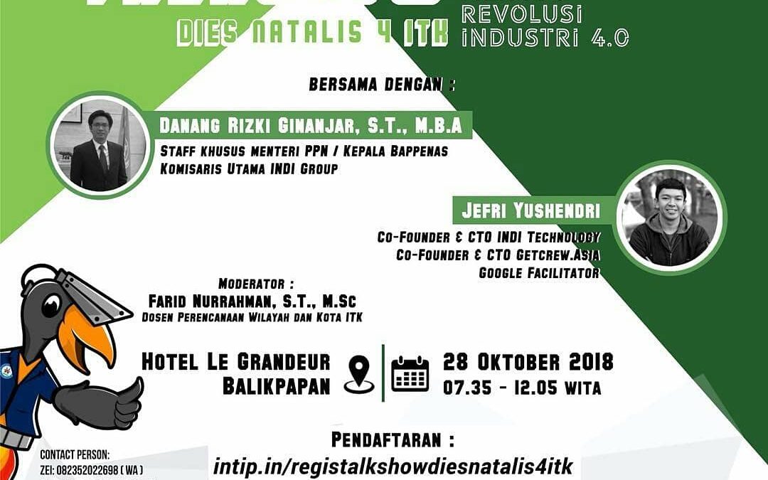 Undangan Terbuka: Talkshow Inovasi Eco-Technology menuju Revolusi Industri 4.0