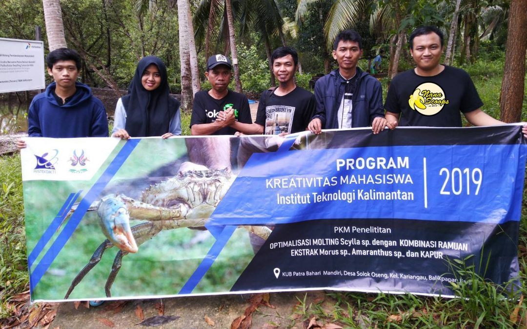 Inovasi Mahasiswa ITK untuk optimalisasi molting Kepiting Soka