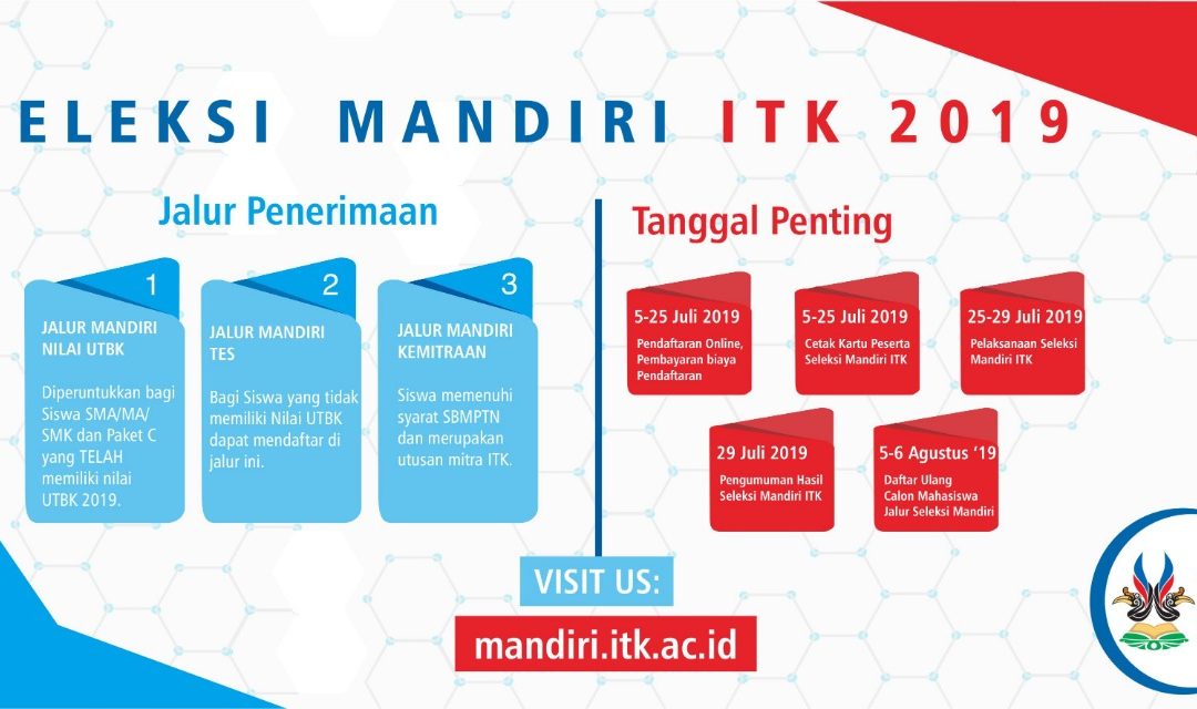 PENDAFTARAN JALUR MANDIRI ITK