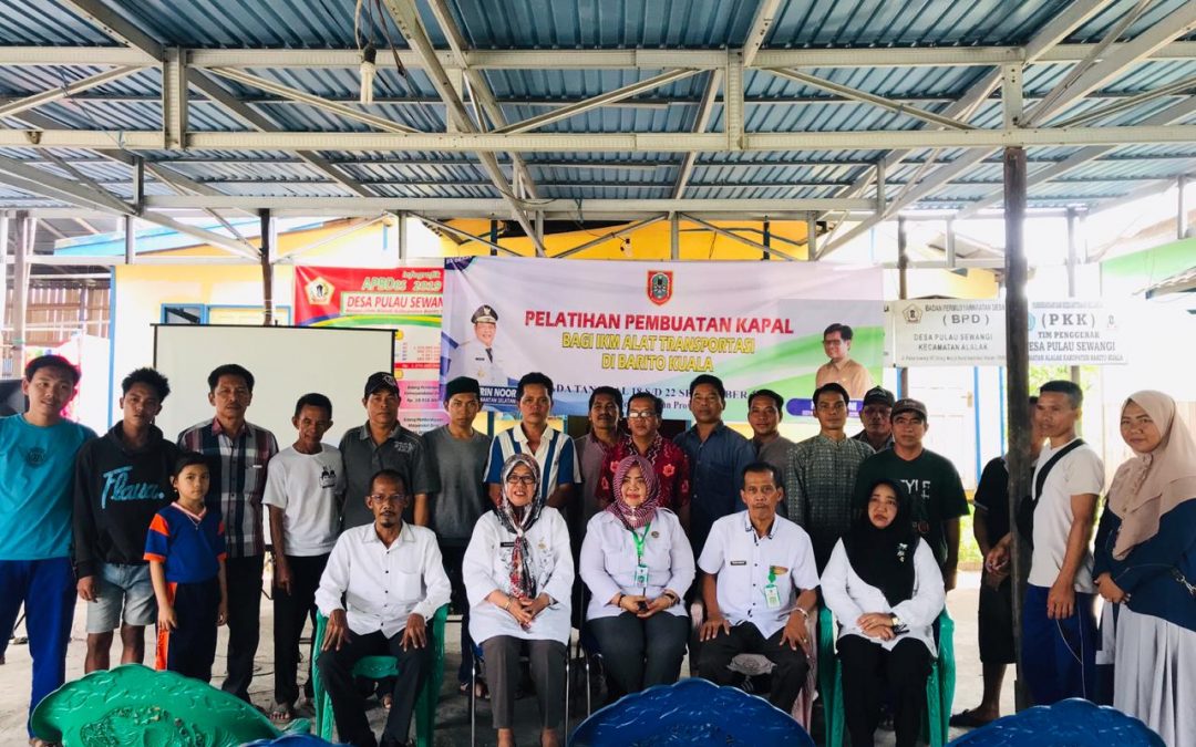 Pelatihan Pembuatan Kapal Kayu oleh Dinas Perindustrian