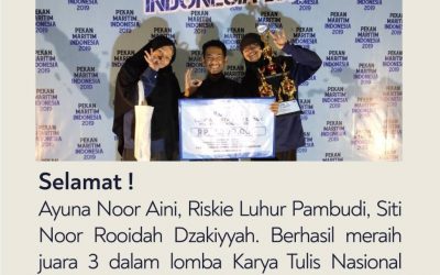 Mahasiswa ITK Juarai LKTI Nasional Pekan Maritim Indonesia oleh UNHAS