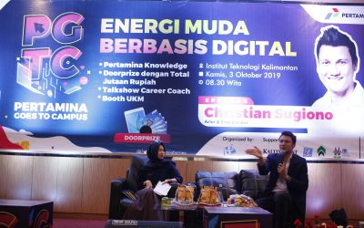 Pertamina Goes To Campus (PGTC) ITK Balikpapan, Siapkan Energi Muda dengan Menghadirkan Christian Sugiono