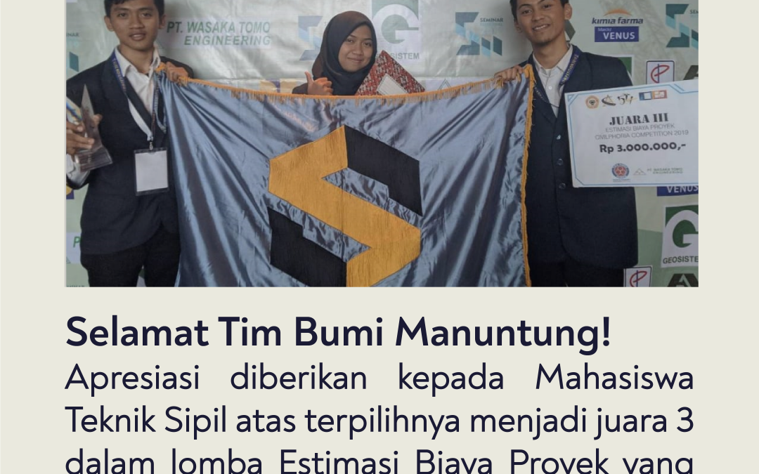 MAHASISWA ITK JUARA CIVILPHORIA COMPETITION 2019