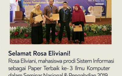 Membanggakan, Mahasiswa ITK meraih Best Paper Ke-3  Ilmu Komputer di Bandar Lampung