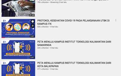 GELAR LIVE STREAMING, ITK MENJAWAB KEBUTUHAN INFORMASI PESERTA UTBK