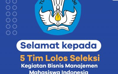 SELAMAT! LIMA TIM MAHASISWA ITK LOLOS SELEKSI KBMI 2020