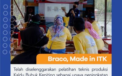 PELATIHAN TEKNIS, PRODUKSI KALDU BUBUK KEPITING OLEH BRACO