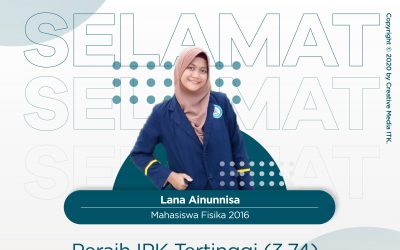 SELAMAT, LANA AINUNNISA! WISUDAWAN TERBAIK JURUSAN SAINS, TEKNOLOGI PANGAN DAN KEMARITIMAN DENGAN IPK 3.74