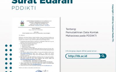 SURAT EDARAN PEMUTAKHIRAN DATA KONTAK MAHASISWA PADA PDDIKTI