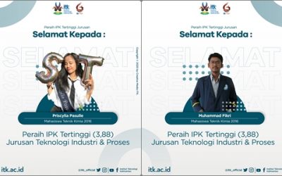 SELAMAT!! DUA WISUDAWAN MENJADI IPK TERBAIK (3.88) PADA JURUSAN TEKNOLOGI INDUSTRI DAN PROSES