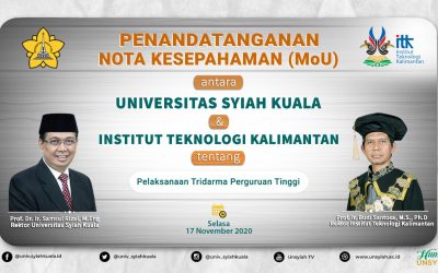 ITK-UNSYIAH SEPAKAT PERKUAT TRI DHARMA PERGURUAN TINGGI