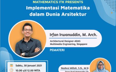 Webinar series 3 Program Studi Matematika : Implementasi Matematika dalam Dunia Arsitektur