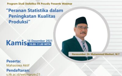 Webinar “Peranan Statistika dalam Peningkatan Kualitas Produksi”
