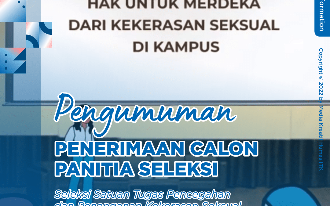 Pengumuman Rekrutmen Pansel PPKS ITK