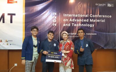 Tiga Mahasiswa Fisika ITK Manfaatkan Daun Jati Sebagai Sintesis Nanomaterial Zinc Oxide (ZnO) Raih Most Innovative Paper Pada Ajang Internasional