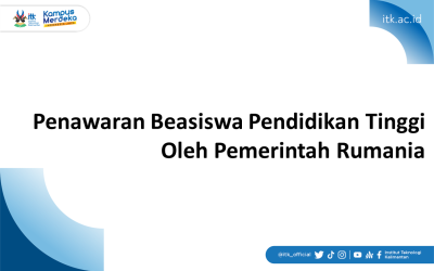 Penawaran Beasiswa Pendidikan Tinggi dari Pemerintah Rumania