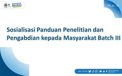 Sosialisasi Panduan Penelitian dan Pengabdian kepada Masyarakat Batch III