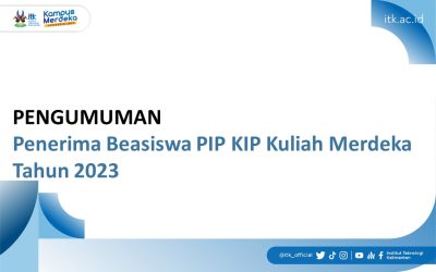 Pengumuman Penerima Beasiswa PIP KIP Kuliah Merdeka Tahun 2023